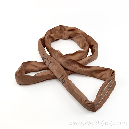 30T Polyester Round Tubular Webbing Sling for lifting